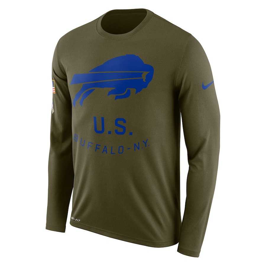 Men's Buffalo Bills Nike Salute to Service Sideline Legend Performance Long Sleeve T-Shirt Olive,We sell and wholesale Men's Buffalo Bills Nike Salute to Service Sideline Legend Performance Long Sleeve T-Shirt Olive on line form chian!